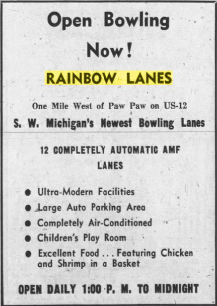 Rainbow Lanes - 1960 Opening Ad